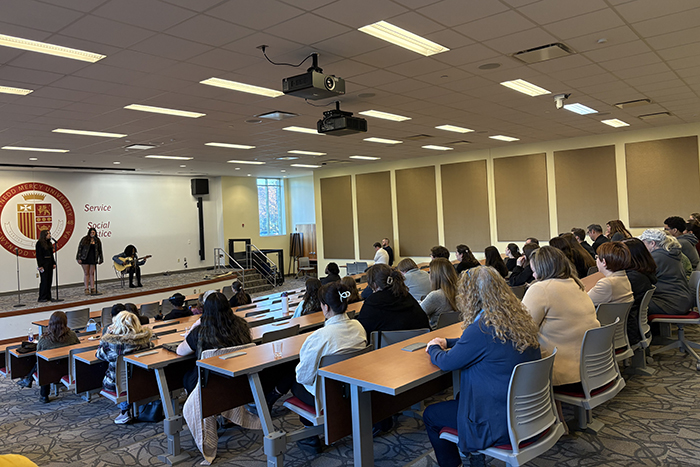 Student perform at the Creative and Performing Arts Showcase